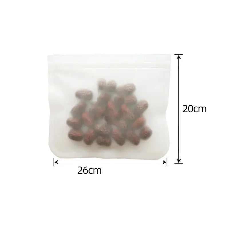 Reusable Silicone Food Storage Bags - Leakproof Lunch Containers Set