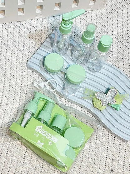 Travel Toiletry Bottles Kit - Leak-Proof Refillable Containers Set