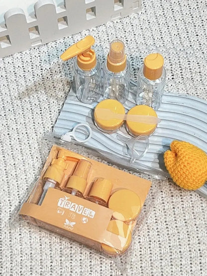 Travel Toiletry Bottles Kit - Leak-Proof Refillable Containers Set