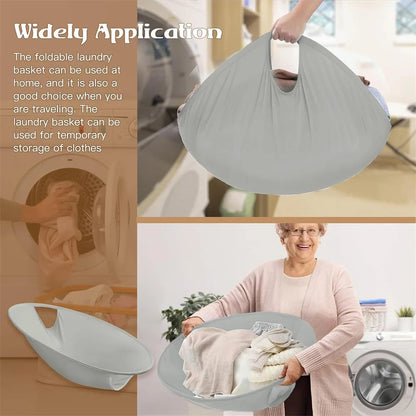 2025 New Foldable Laundry Basket Home Portable Dirty Clothes Folding Basket Space-Saving Home Laundry Organization