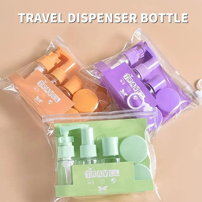 Travel Toiletry Bottles Kit - Leak-Proof Refillable Containers Set