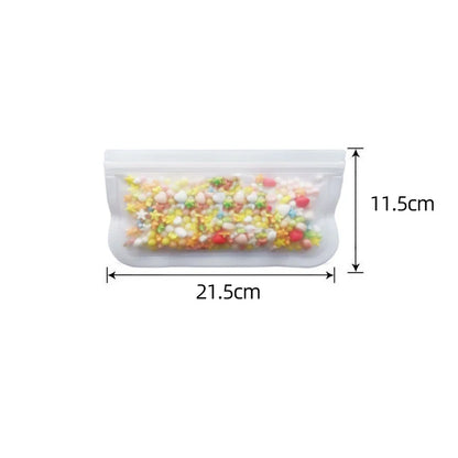 Reusable Silicone Food Storage Bags - Leakproof Lunch Containers Set