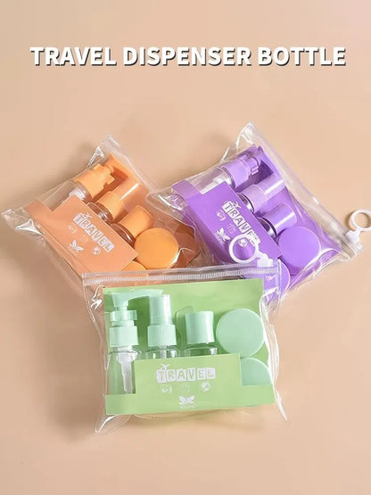 Travel Toiletry Bottles Kit - Leak-Proof Refillable Containers Set