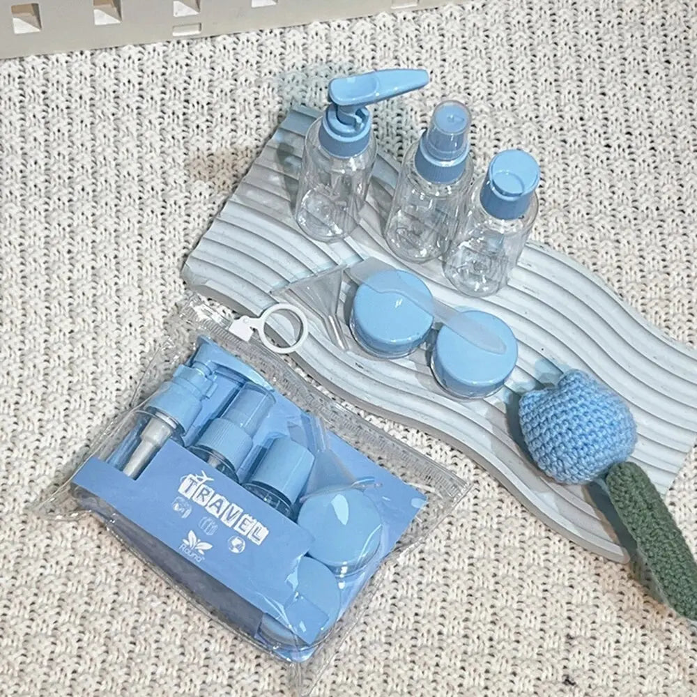 Travel Toiletry Bottles Kit - Leak-Proof Refillable Containers Set