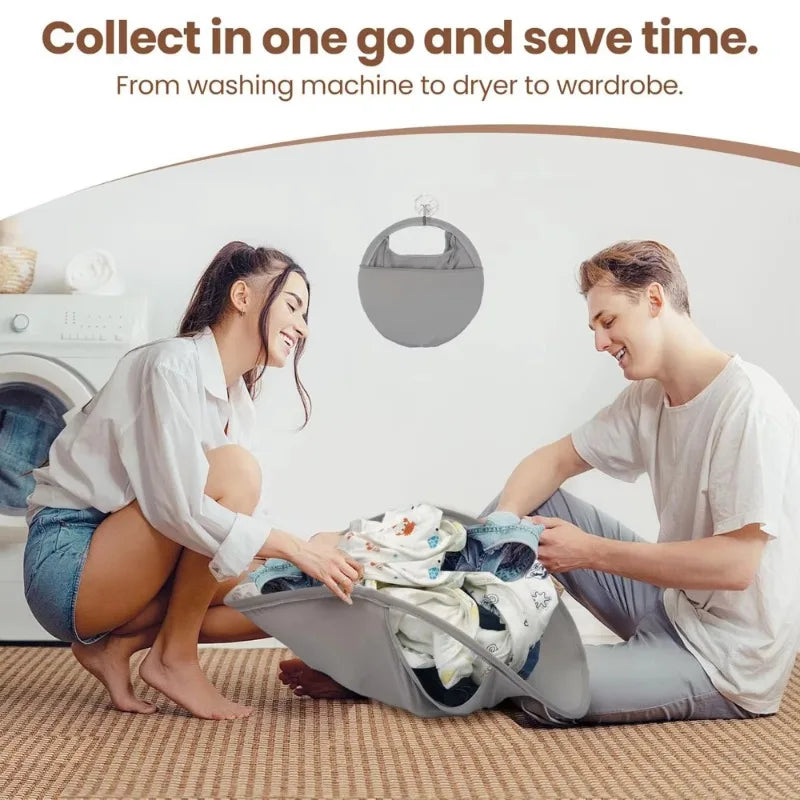 2025 New Foldable Laundry Basket Home Portable Dirty Clothes Folding Basket Space-Saving Home Laundry Organization