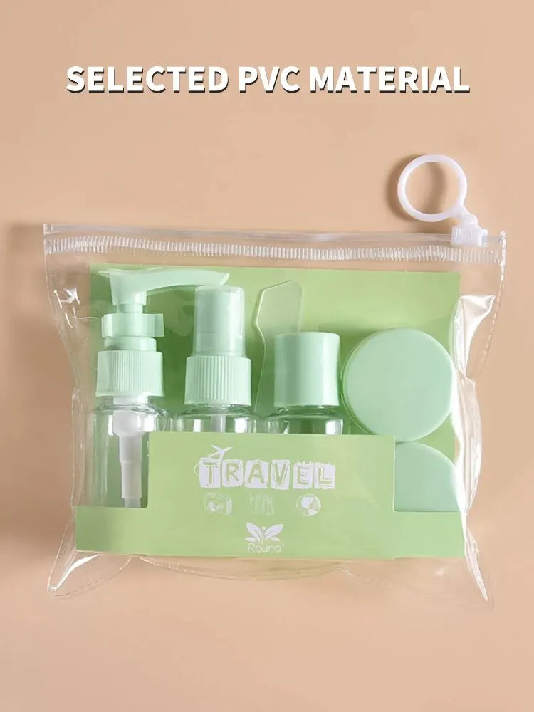 Travel Toiletry Bottles Kit - Leak-Proof Refillable Containers Set