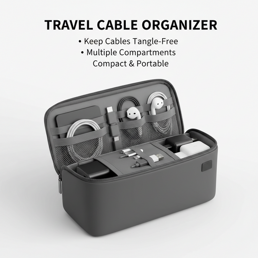 Travel Cable Bag Portable Digital USB Gadget Organizer Charger Wires Cosmetic Zipper Storage Pouch kit Case Accessories Supplies